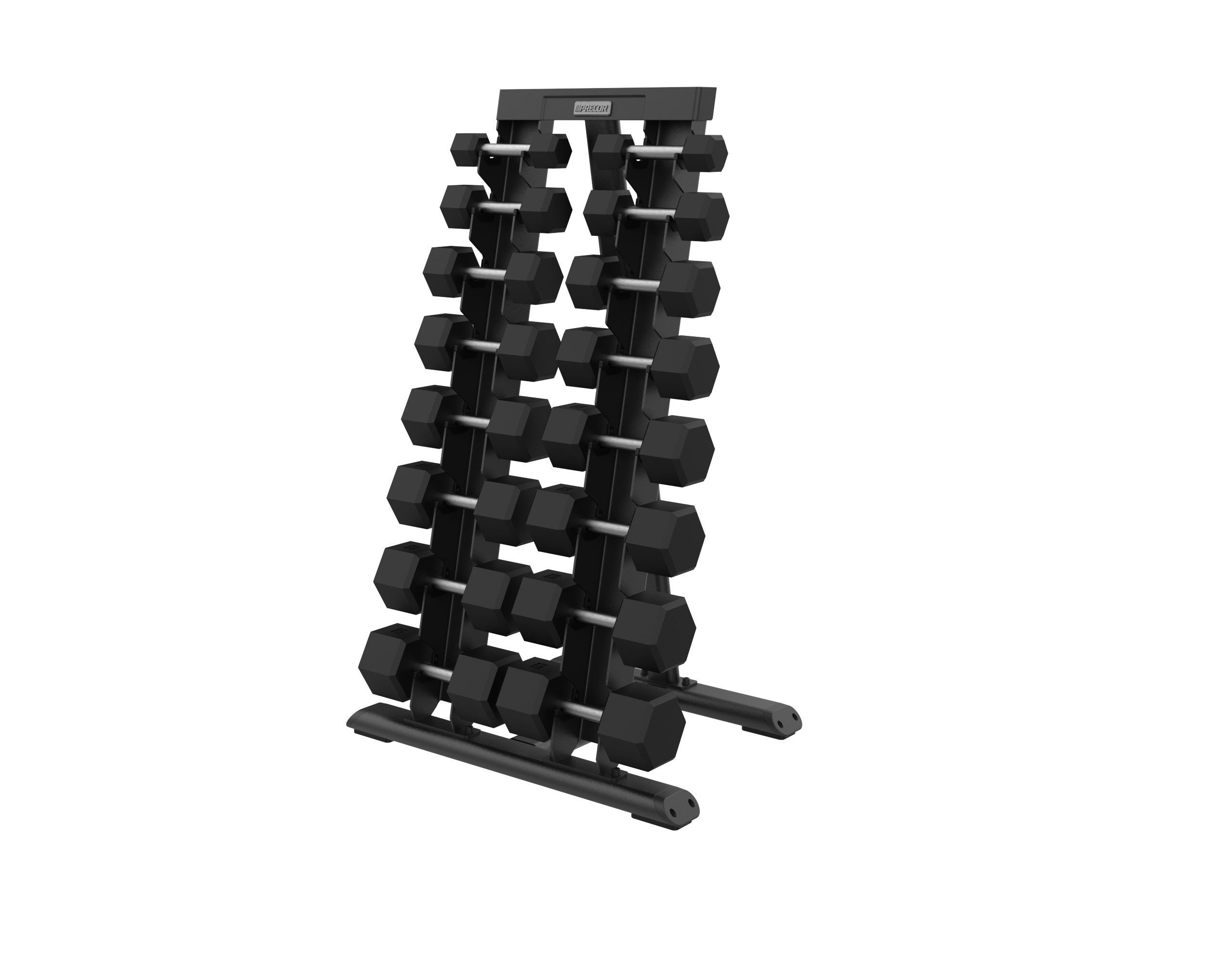 Precor Vitality Vertical Dumbbell Rack - 8 Pair
